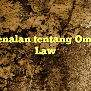 Pengenalan tentang Omnibus Law