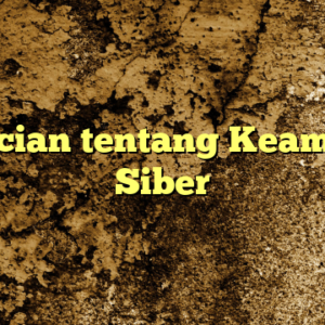 Perincian tentang Keamanan Siber